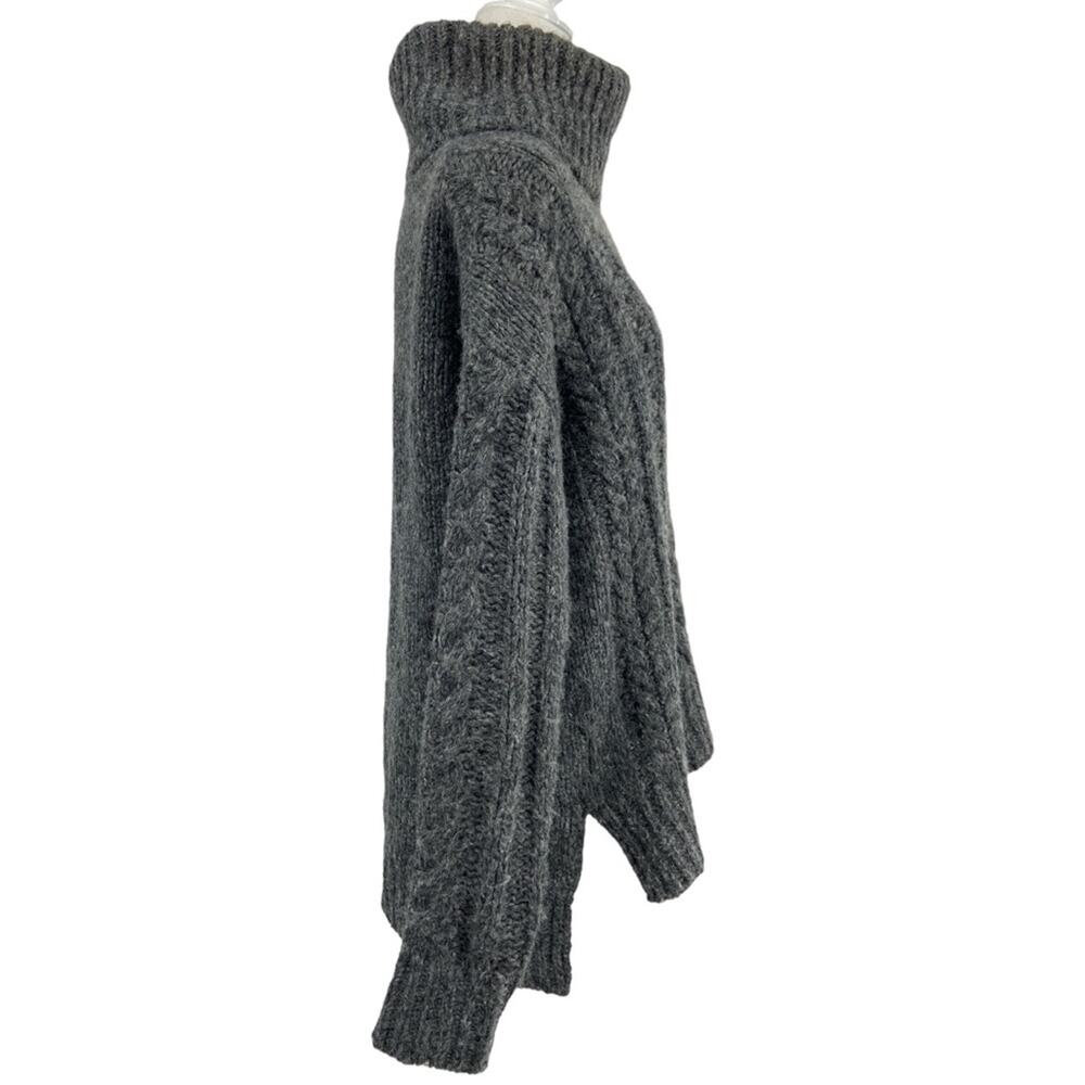 SMARTWOOL Oversized Boyfriend Cable Knit Turtle Neck Sweater Small - Picture 3 of 8